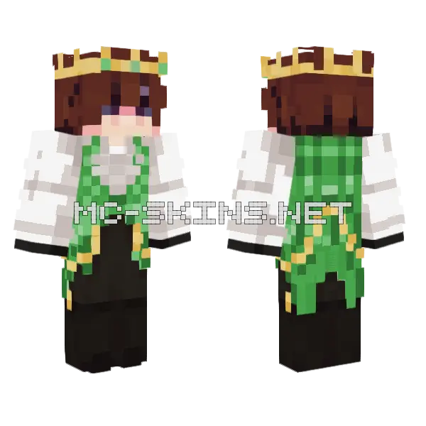 Green Mage Robes, front and back