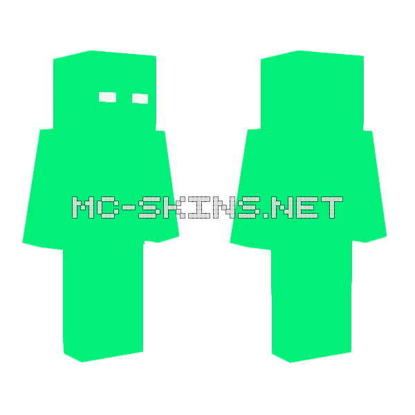 Green Man Minecraft skin, front and back