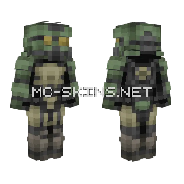 Green Military Operator, front and back