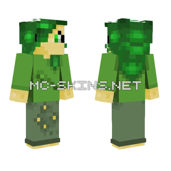 Green Military Uniform, front and back