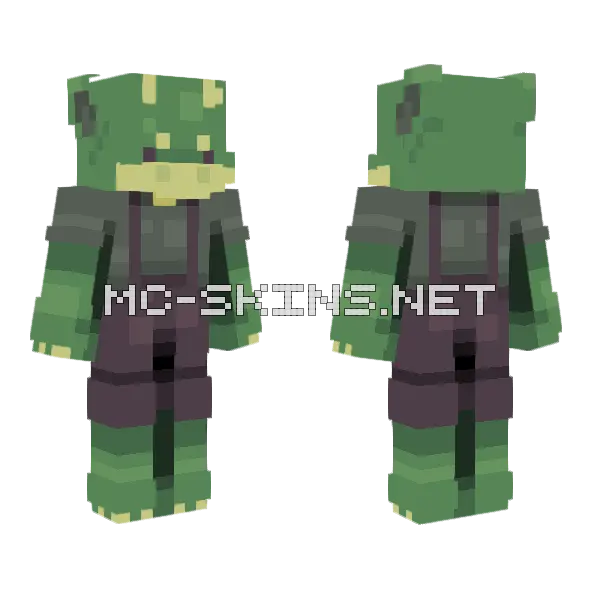 Green Monster Skin Minecraft skin, front and back