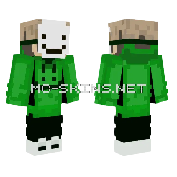 Green Monster Skin Minecraft skin, front and back