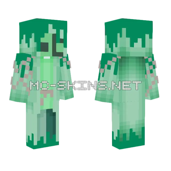 Green Nature Skin Minecraft skin, front and back
