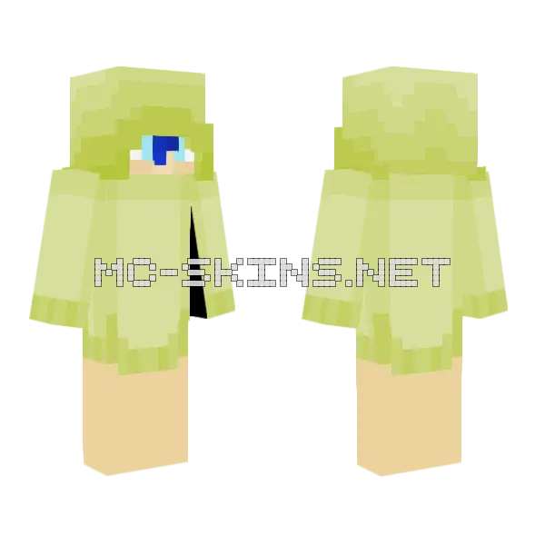 Green Onesie Boy Minecraft skin, front and back