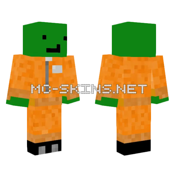 Green Prisoner Outfit, front and back