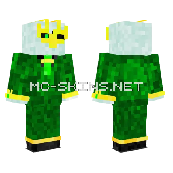 Green Robot Skin Minecraft skin, front and back