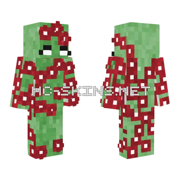 Green Rose Pattern, front and back