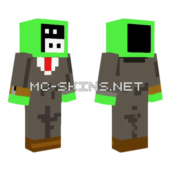 Green Slime Creature, front and back
