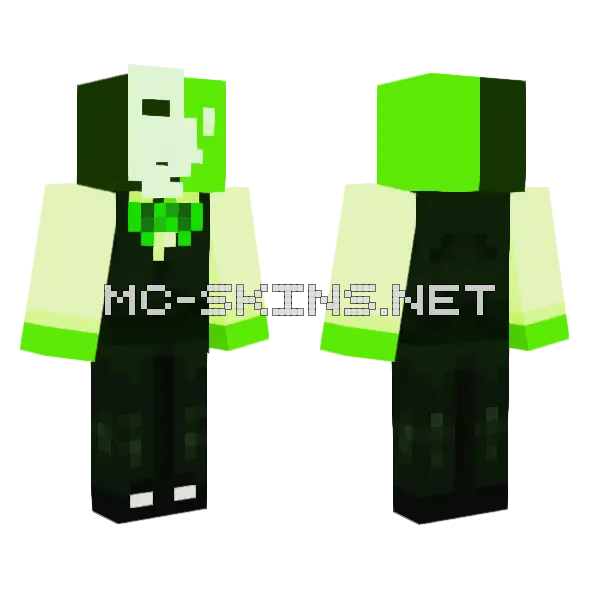 Green Slime Sprite Minecraft skin, front and back