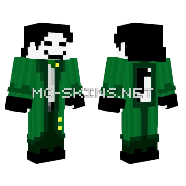 Green Soldier Outfit Minecraft skin, front and back