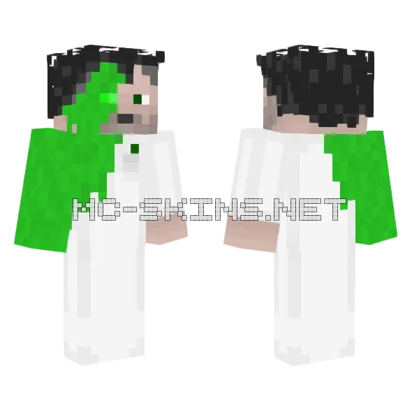 Slime Scientist Outfit, front and back