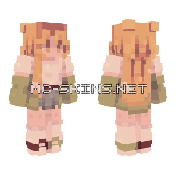 Green Tea Skin Minecraft skin, front and back