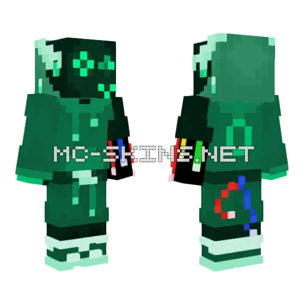 Green Tech Suit, front and back