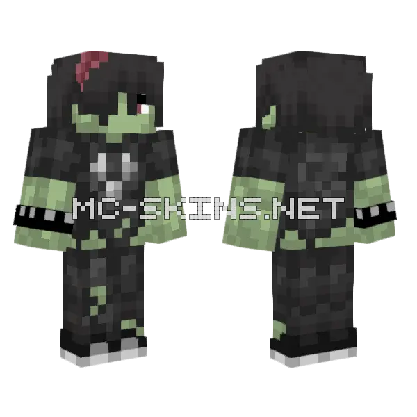 Green Witch Hat, front and back