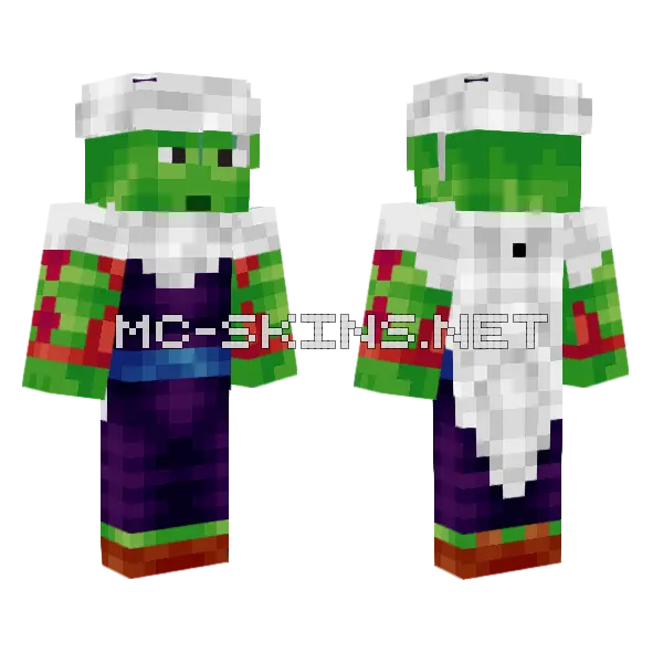 Green Zombie Boy Minecraft skin, front and back