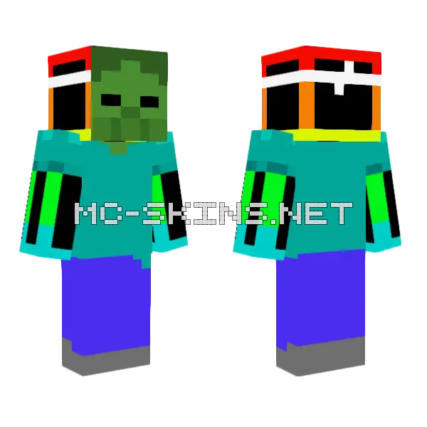 Green Zombie Creature, front and back