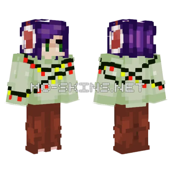Green Zombie Skin Minecraft skin, front and back