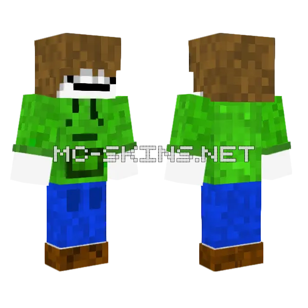 Green Zombie Warrior, front and back