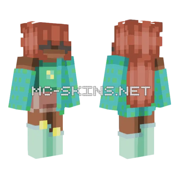 Greenery Skin Minecraft skin, front and back