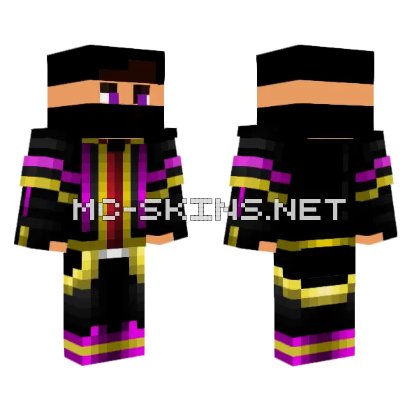 Grefg Ninja Minecraft skin, front and back