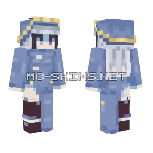 Gremory OC Minecraft skin, front and back