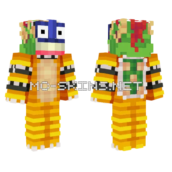 Greninja Diamond Dragons Minecraft skin, front and back