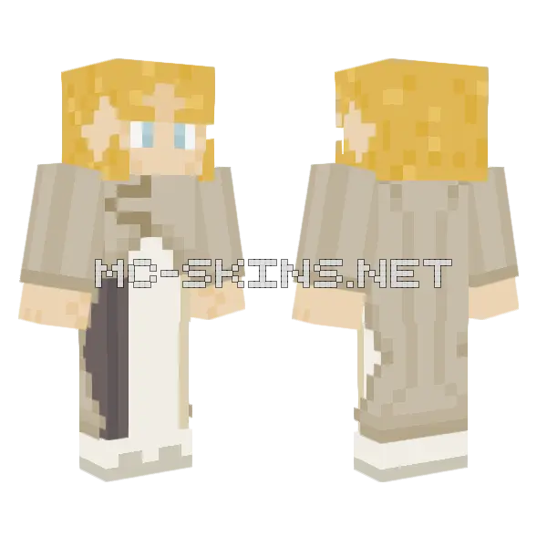 Greta Hayes Secret DC Minecraft skin, front and back