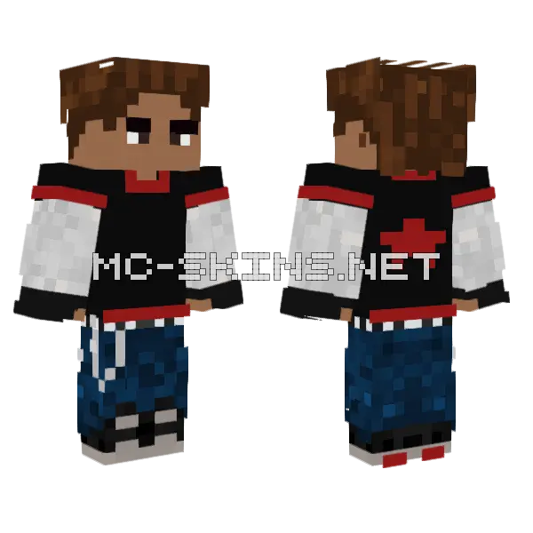Grey Goat Skin Minecraft skin, front and back