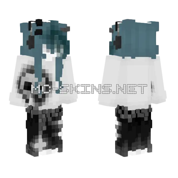 Grey Hooded Figure, front and back