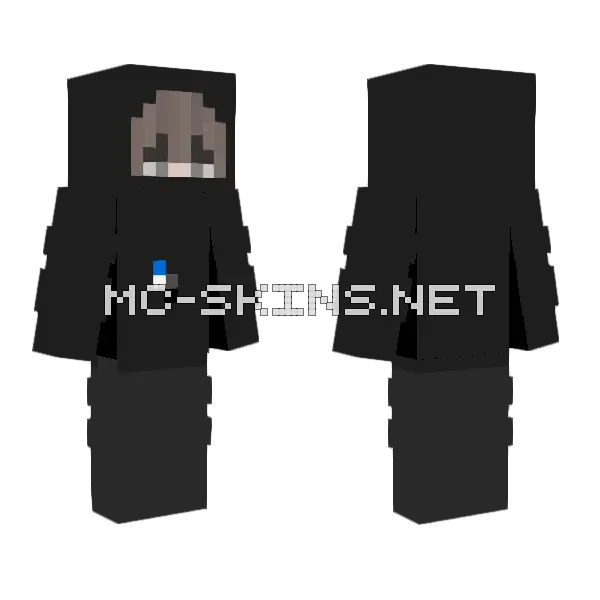 Grey Hooded Figure, front and back