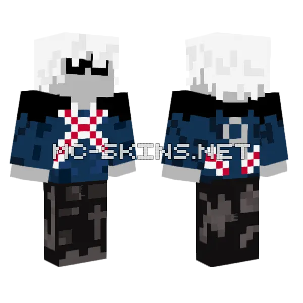 Grey Skeleton Warrior, front and back