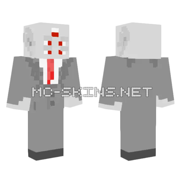 Grey Suit Gentleman, front and back