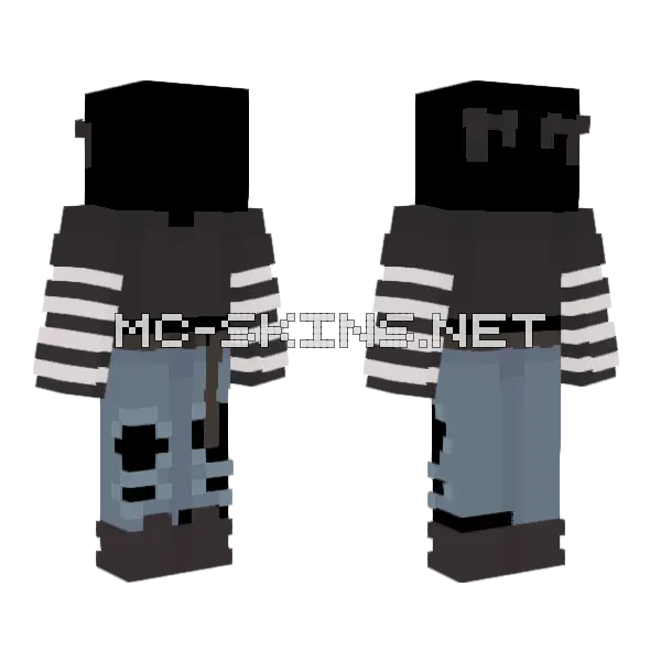 Grey Train Skin Minecraft skin, front and back