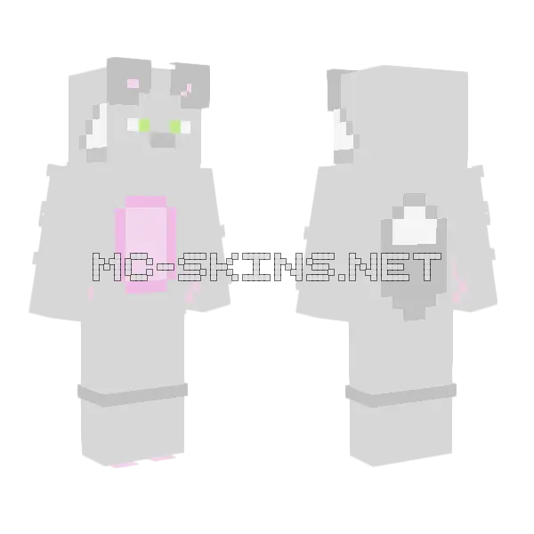 Greystripe Minecraft skin, front and back