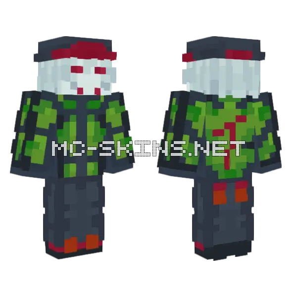 Griefer Blocktales Minecraft skin, front and back
