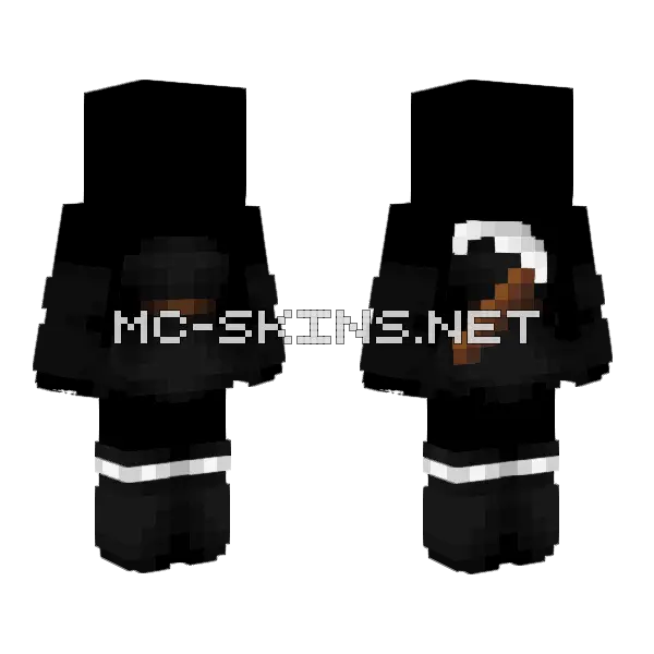 Grim Reaper Dress V2 Minecraft skin, front and back