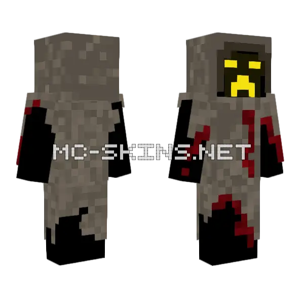 Grim Zombie Warrior, front and back