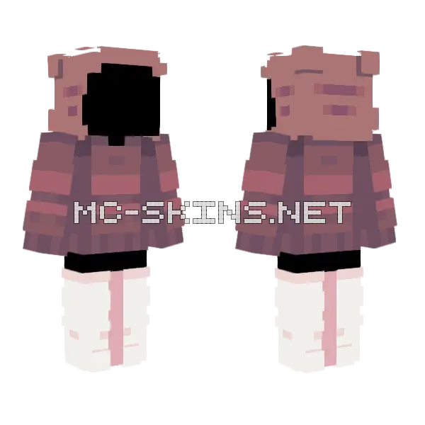 Grizzly Bear Outfit Minecraft skin, front and back