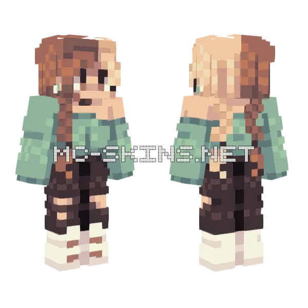 Growing Fern Rce Minecraft skin, front and back