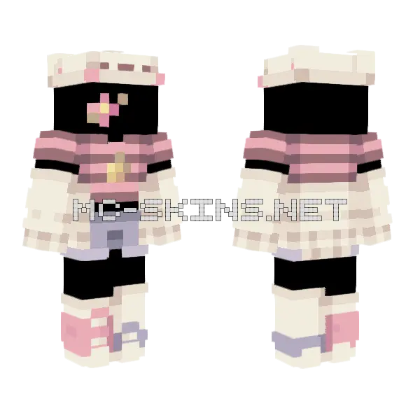 Grrr Front Raffle Minecraft skin, front and back