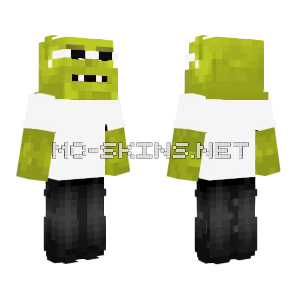 Shrek Green Ogre, front and back