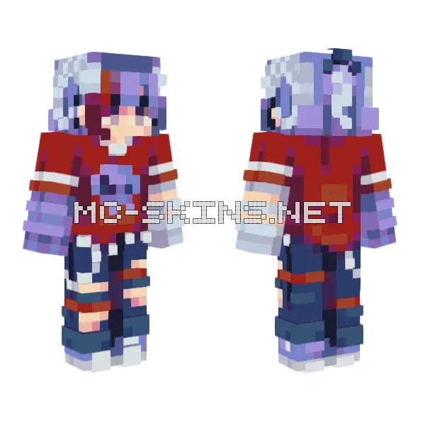 Grunge Boy Minecraft skin, front and back