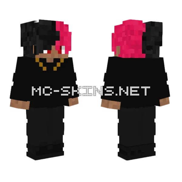 Grunge Guy Me Minecraft skin, front and back