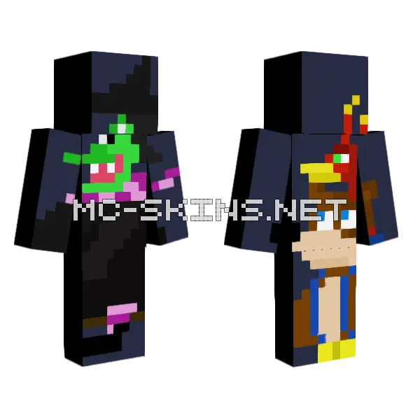 Gruntilda Minecraft skin, front and back