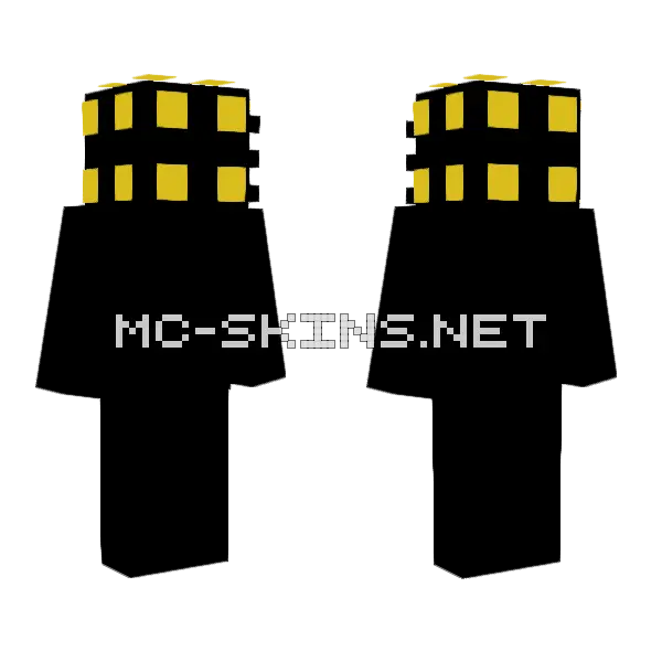 Gtw Enderman Skin Minecraft skin, front and back
