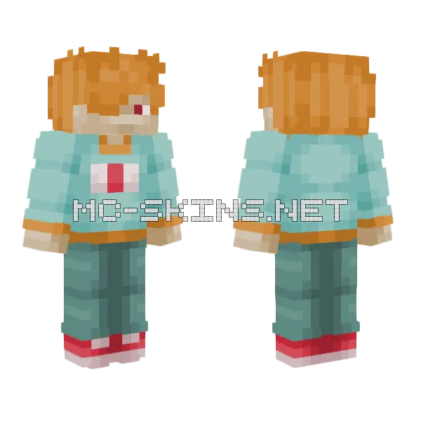 Guardian Skin Minecraft skin, front and back