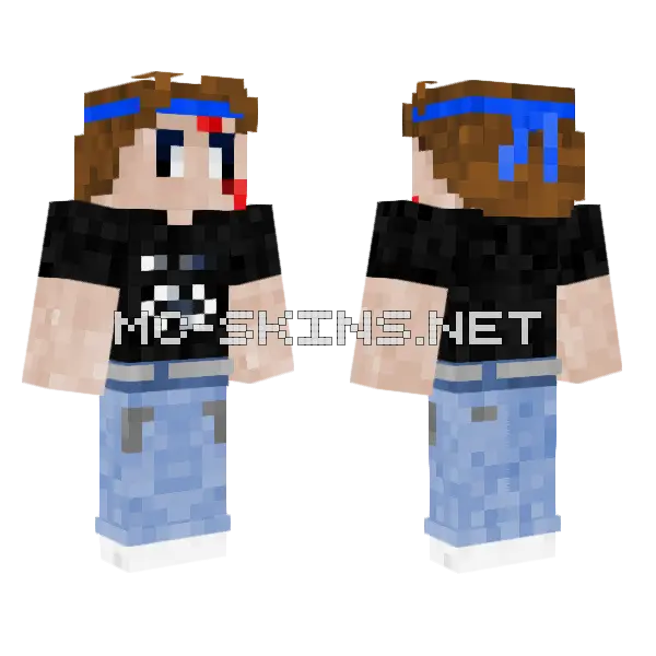 Gucci Morty Cuba Minecraft skin, front and back