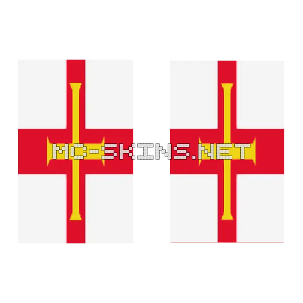 Guernsey Flag cape, outside and lining