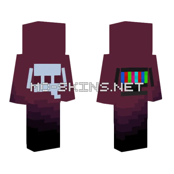 Guess The Quote 4 D Minecraft skin, front and back