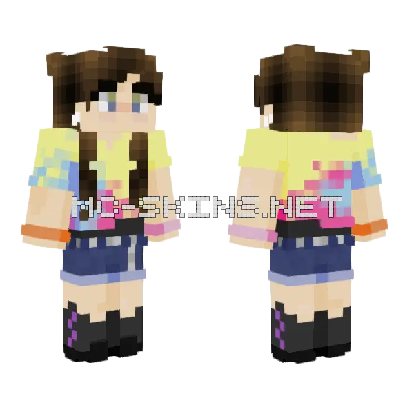 Guess Who's Back Minecraft skin, front and back